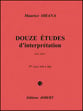 Etudes D'interpretation 11 and 12 piano sheet music cover